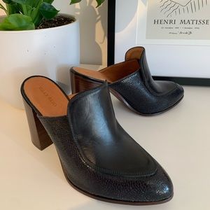Billy Reid Black Mules 8.5